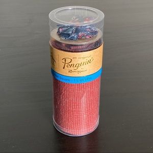 New Penguin Floral Lapel Pin & Pocket Square set